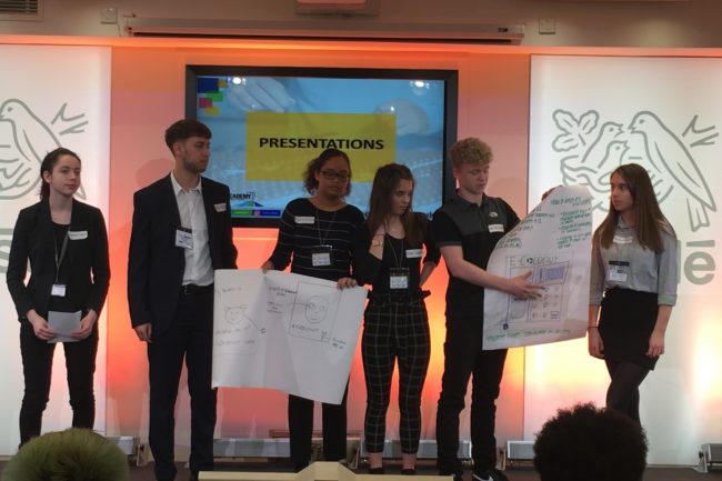 Students at the Nestle skills assessment day