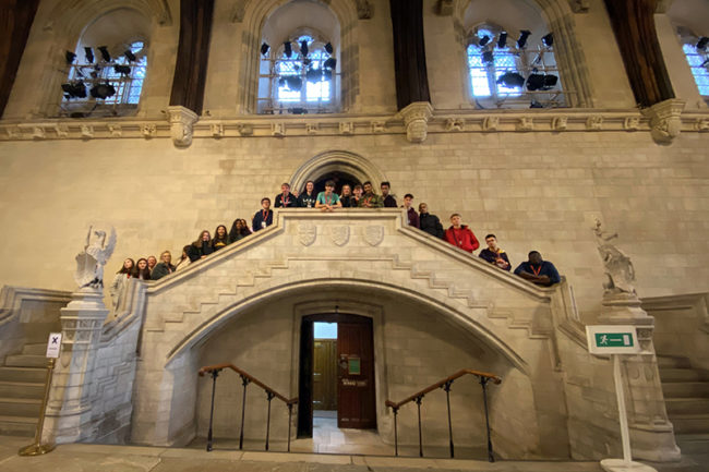 Students at the House of Commons