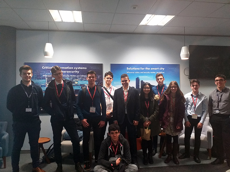 Work experience students at Thales