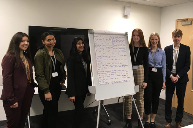Students at John Lewis