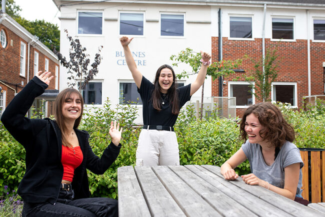 Students Celebrating