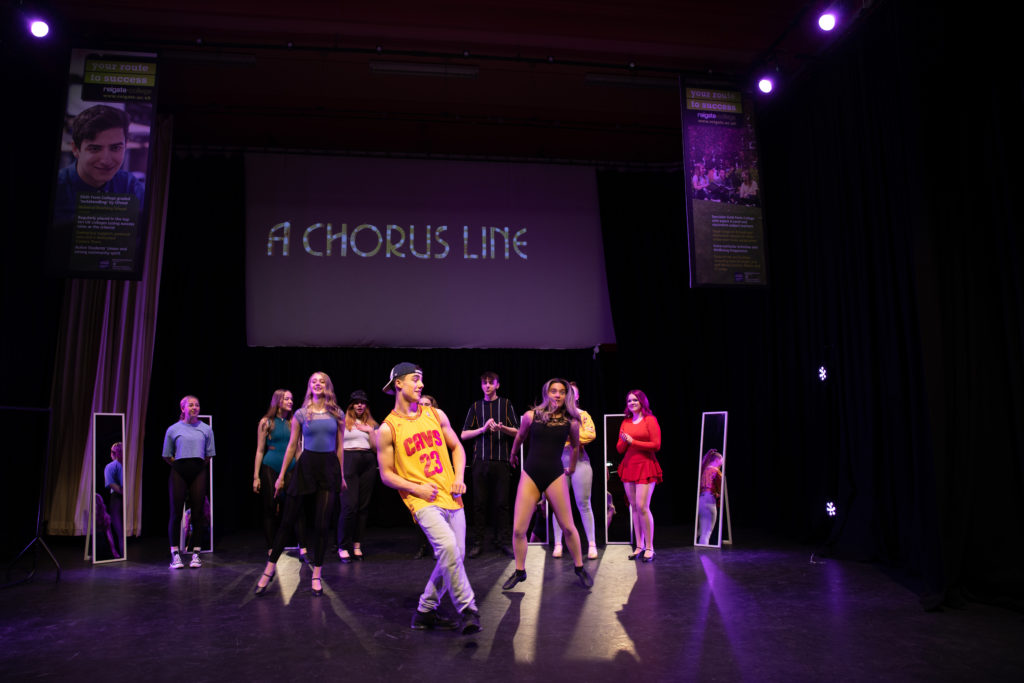 A Chorus Line Performance - students dancing