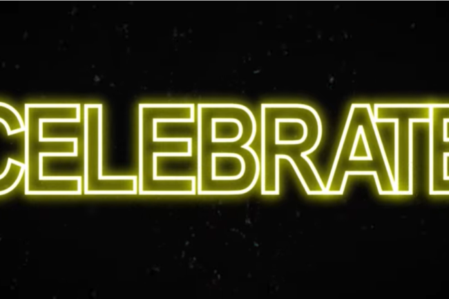 celebrate video screenshot