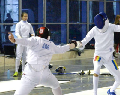 Liam Kew - Student competing in the Men's Cadet Fencing