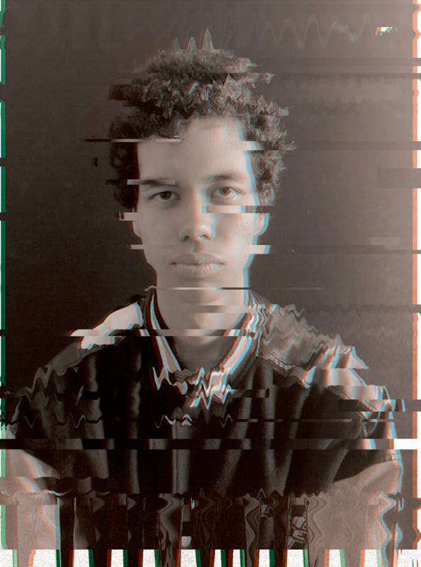 Digital Design BTEC Level 3 - digital portrait of a boy 