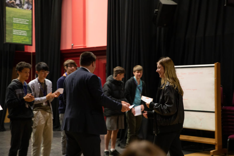 Gemma receiving gold certificate