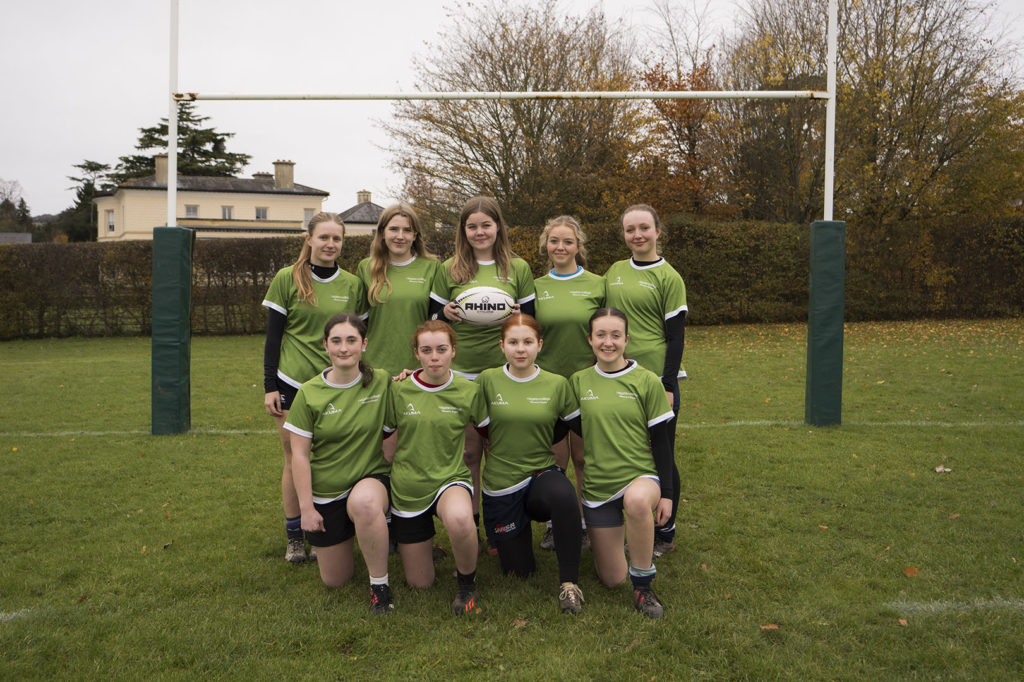 Women's rugby team group photo