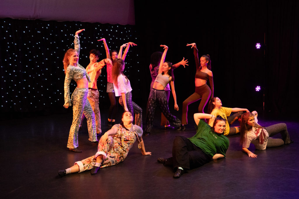 Students performing at the Hot feet Dance Show 2023