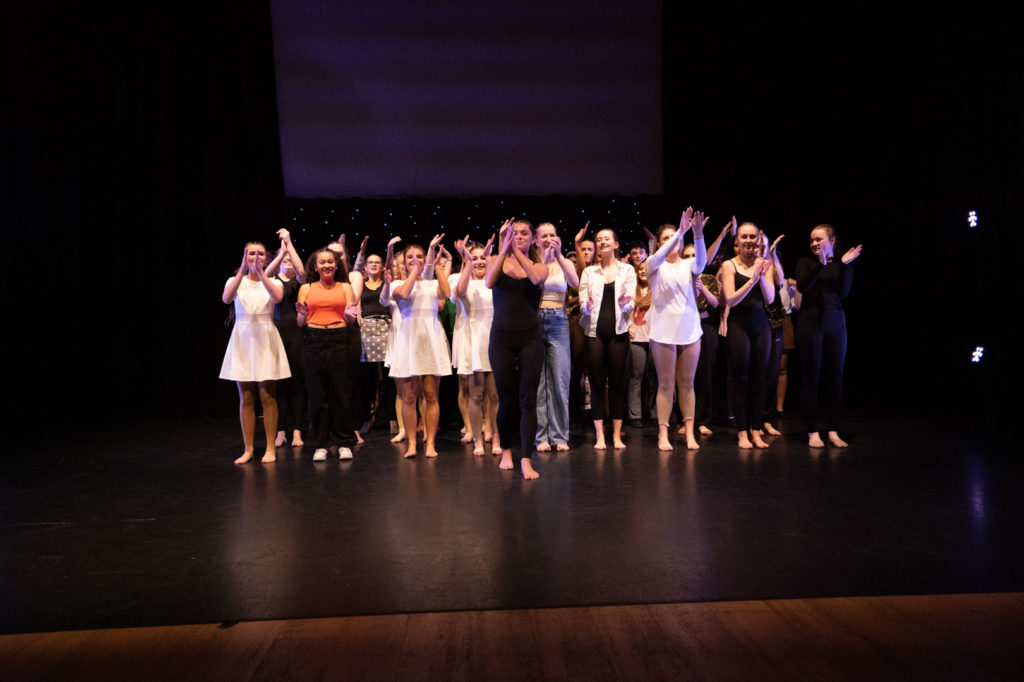 All dancers on the stage