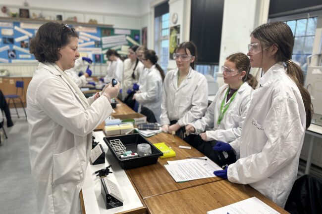 Biotechnology Club's students develop hands on experience of molecular cloning.