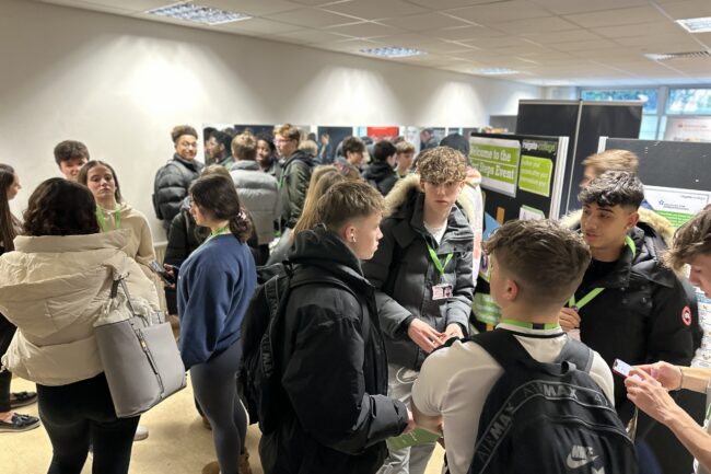 Students attending the Get Ahead day: Next Steps event
