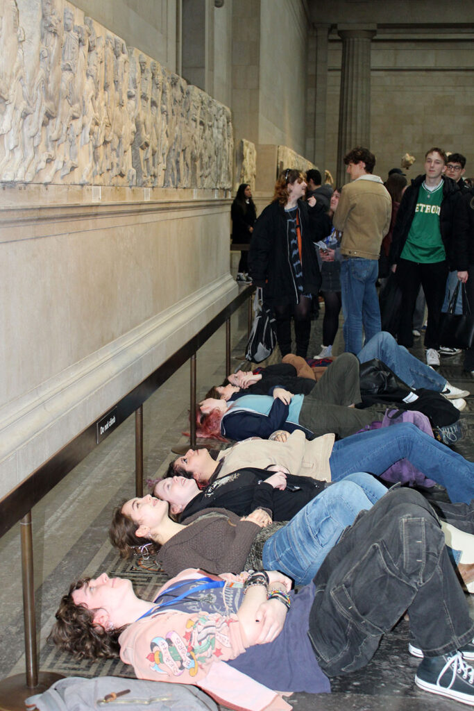 Students in the Parthenon galleries