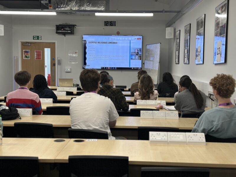 A Level Religion & Ethics and Philosophy students given an online talk by Giulia Felappi
