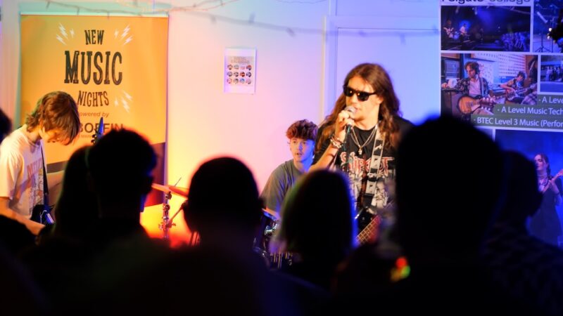 6 Student band performing music