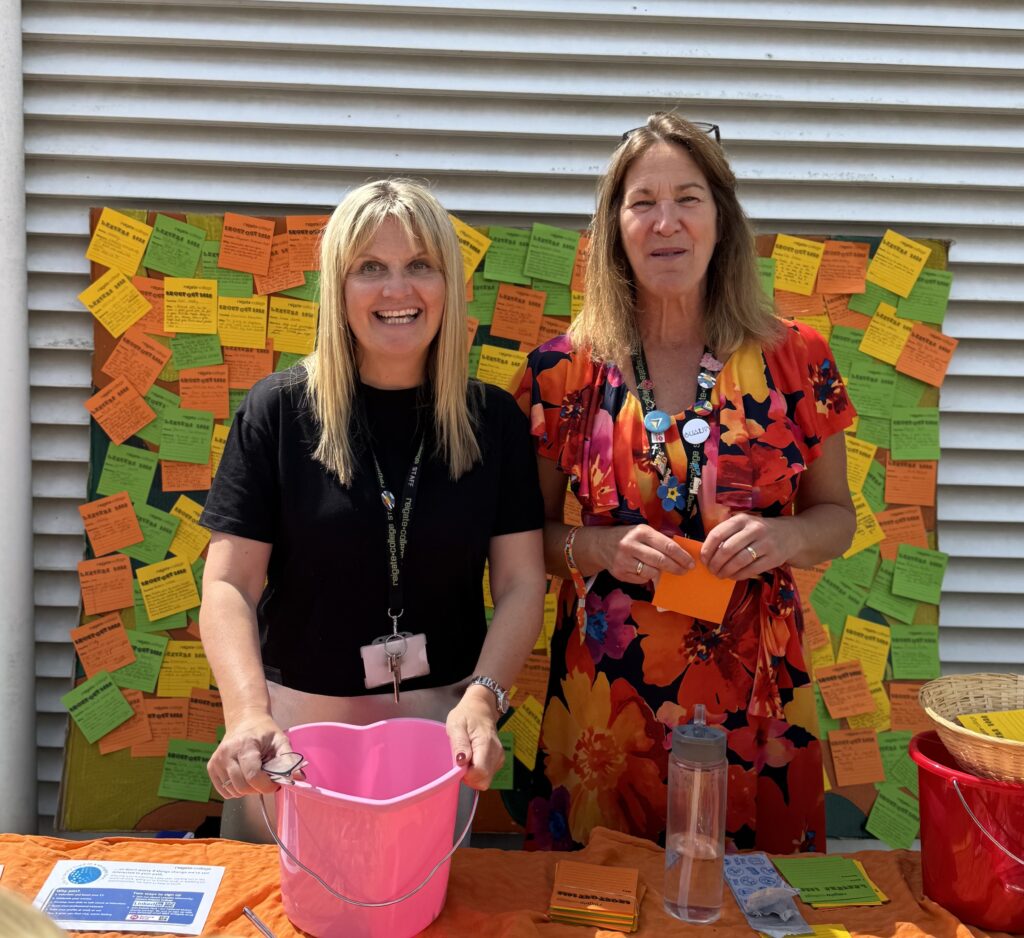 Wellbeing Coordinator Wendy who set up the Leavers' notes