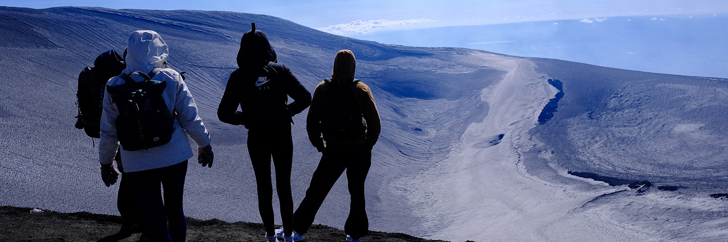 Geography students in Sicily