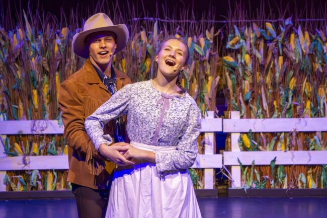 Lead male and female sing a duet