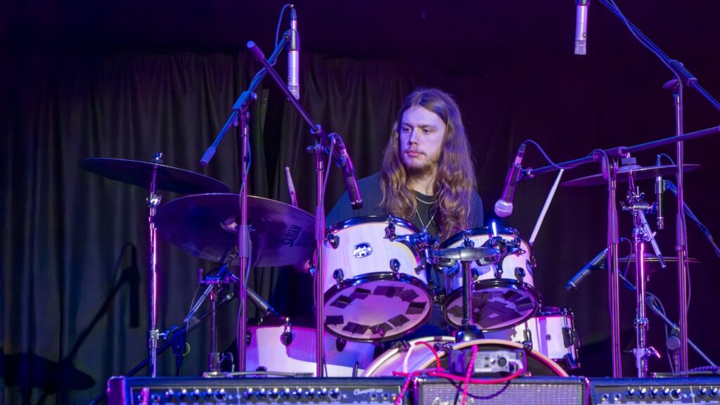 Students performing on stage in the Spring Concert