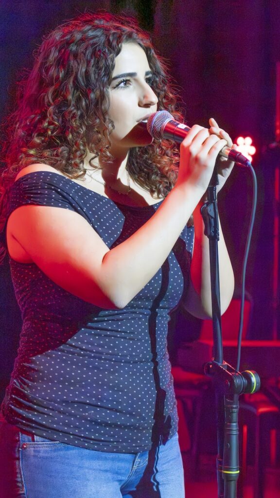 Students performing on stage in the Spring Concert