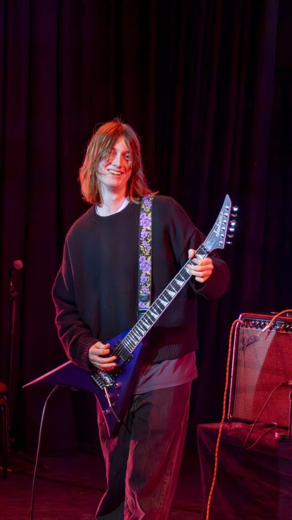 Students performing on stage in the Spring Concert