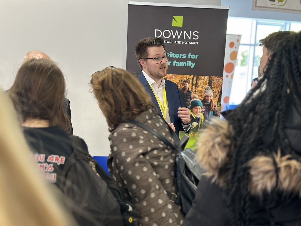 Visitors at the Downs stand