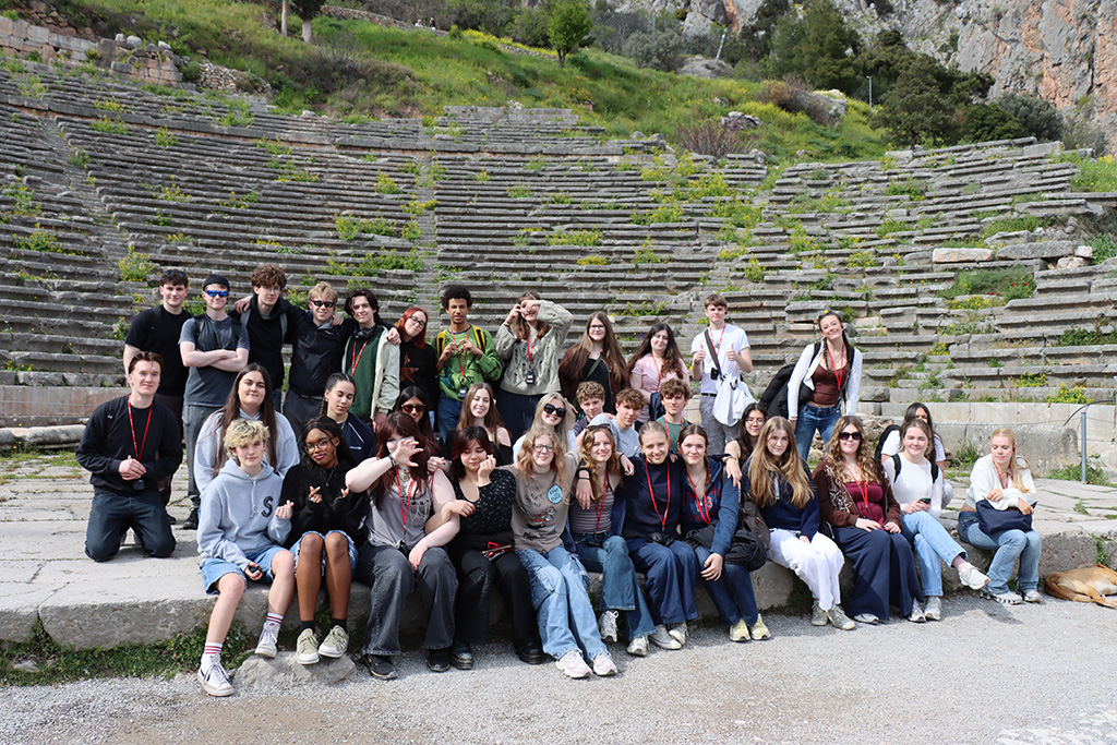 Group of students at Delphi
