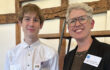 Franklin with Ruth Marvel OBE