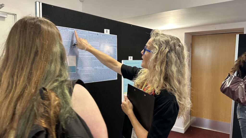 Psychology pathways posters being assessed by staff, judges and students